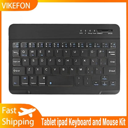 7/10inch Bluetooth Keyboard Wireless Keyboard Bluetooth Mini English Russian Keyboard Rechargeable For ipad Phone Tablet